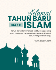 Selamat Tahun Baru Islam 1447HTahun baru Islam 1 Muharram di Indonesia jatuh pada hari ini, Jumat (27/6/2025