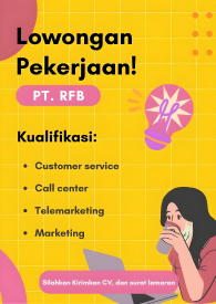 Di butuhkan segera loker se-Jabodetabek