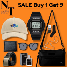 PAKET TERMURAH - tas selempang pria/paket bundling sling bag pria gratis jam topi dompet dan parfum/hampers pria mewah