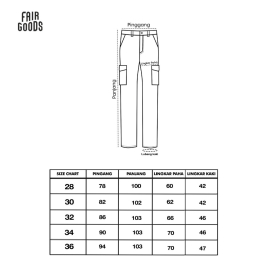 All Size Celana Cargo long pants