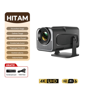 YG300 Proyektor Mini Portable Hp Android Warna Hitam
