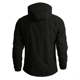 Jaket larisko black tampak belakang