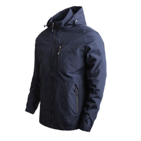 Jaket larisko black tampak samping