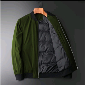 JAKET BOMBER PRIA WATERPROOF GREEN