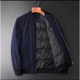 JAKET BOMBER PRIA WATERPROOF NAVY