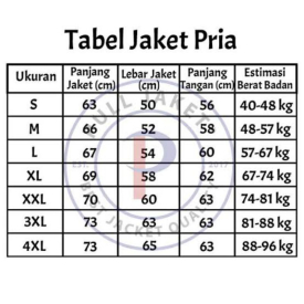 JAKET BOMBER PRIA WATERPROOF SIZE