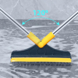 BB7 - Sikat Lantai WC 2IN1 Wiper Sikat Pembersih Gagang Panjang Toilet Multifungsi