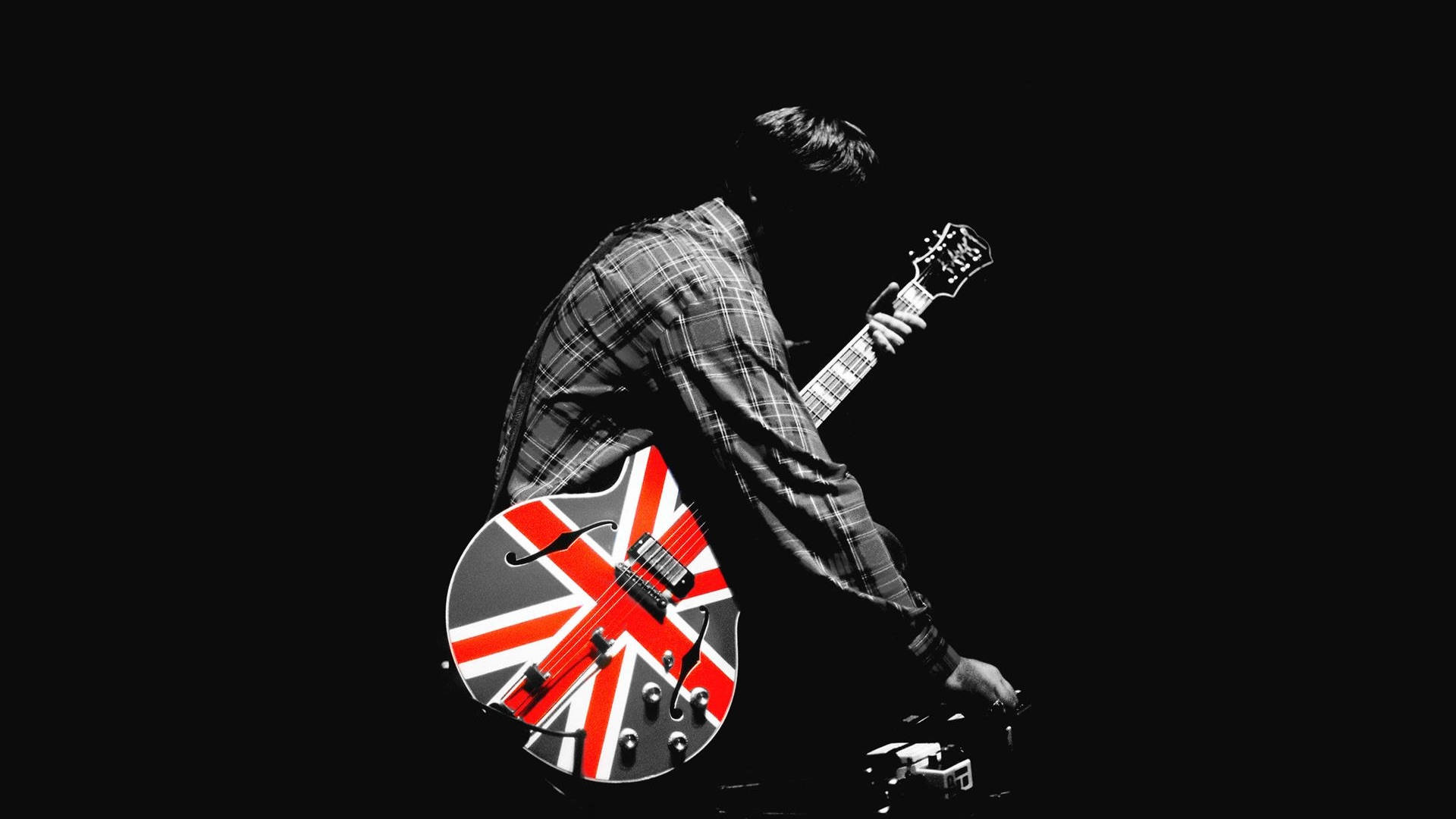 Oasis Guitar Wallpaper A Guitar Of The Oasis Band.