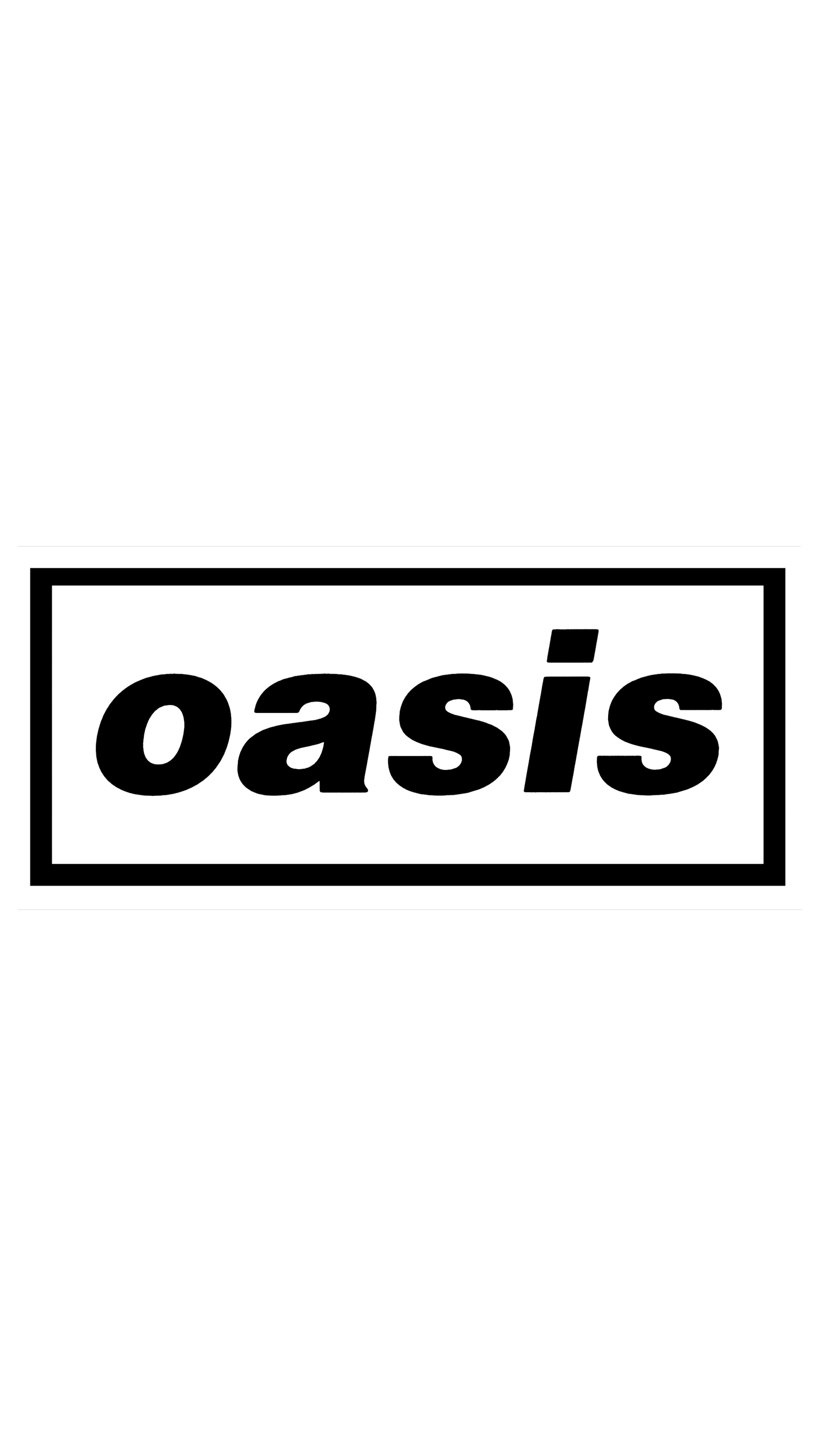 A Captivating Image Of The Oasis Band In White Black Color Design.