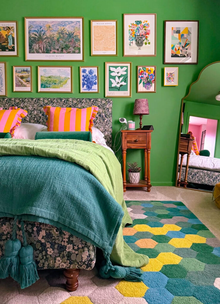 Mix Geometric and Floral Patterns