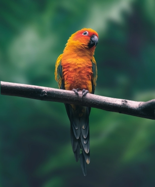 A blue and yellow parrot perched on top of a tree branch photo – Free Asunción Image on Unsplash