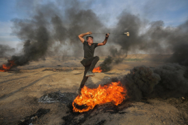 Palestine children flame throwers fight against the invaders of their homes free palestine
