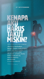 Kenapa kita harus takut miskin sedangkan kita punya-Nya Maha Kaya